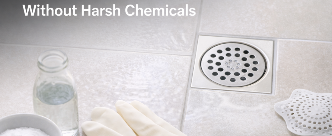 How to Clean Shower Drains Without Harsh Chemicals