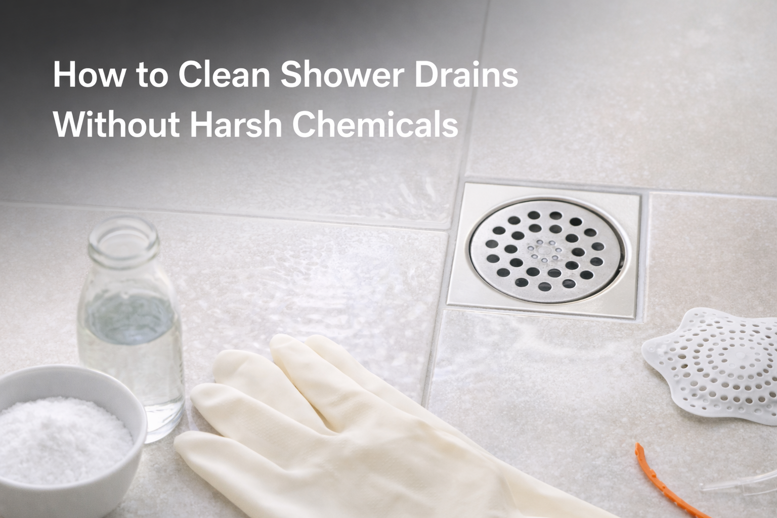How to Clean Shower Drains Without Harsh Chemicals
