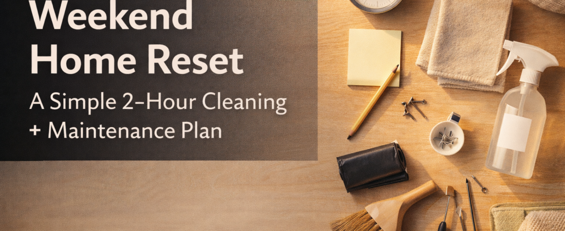 Weekend Home Reset: A Simple 2-Hour Cleaning + Maintenance Plan