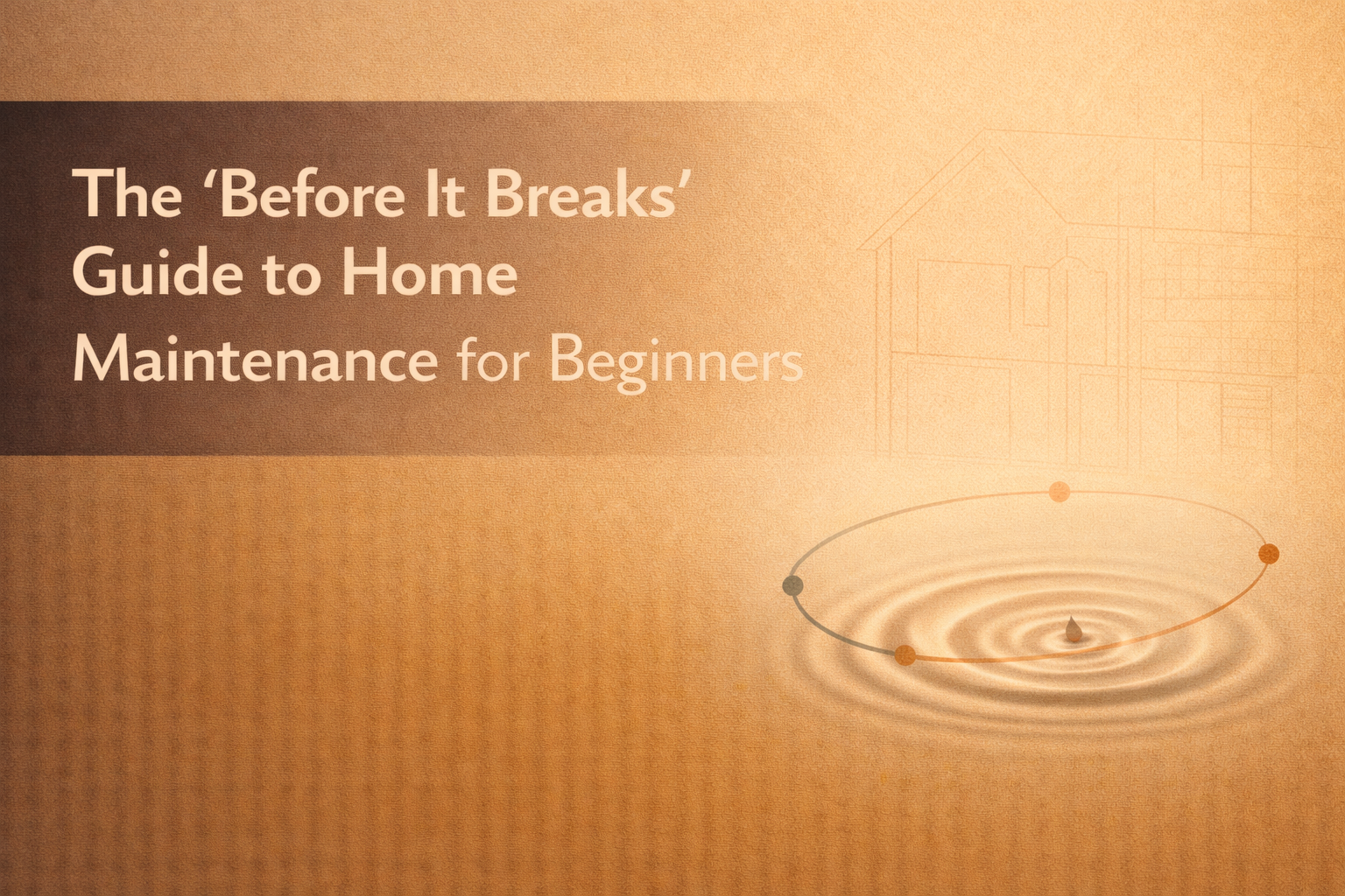 The “Before It Breaks” Guide to Home Maintenance for Beginners