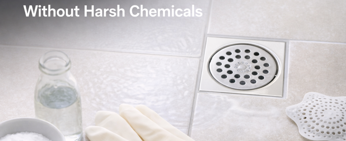 How to Clean Shower Drains Without Harsh Chemicals