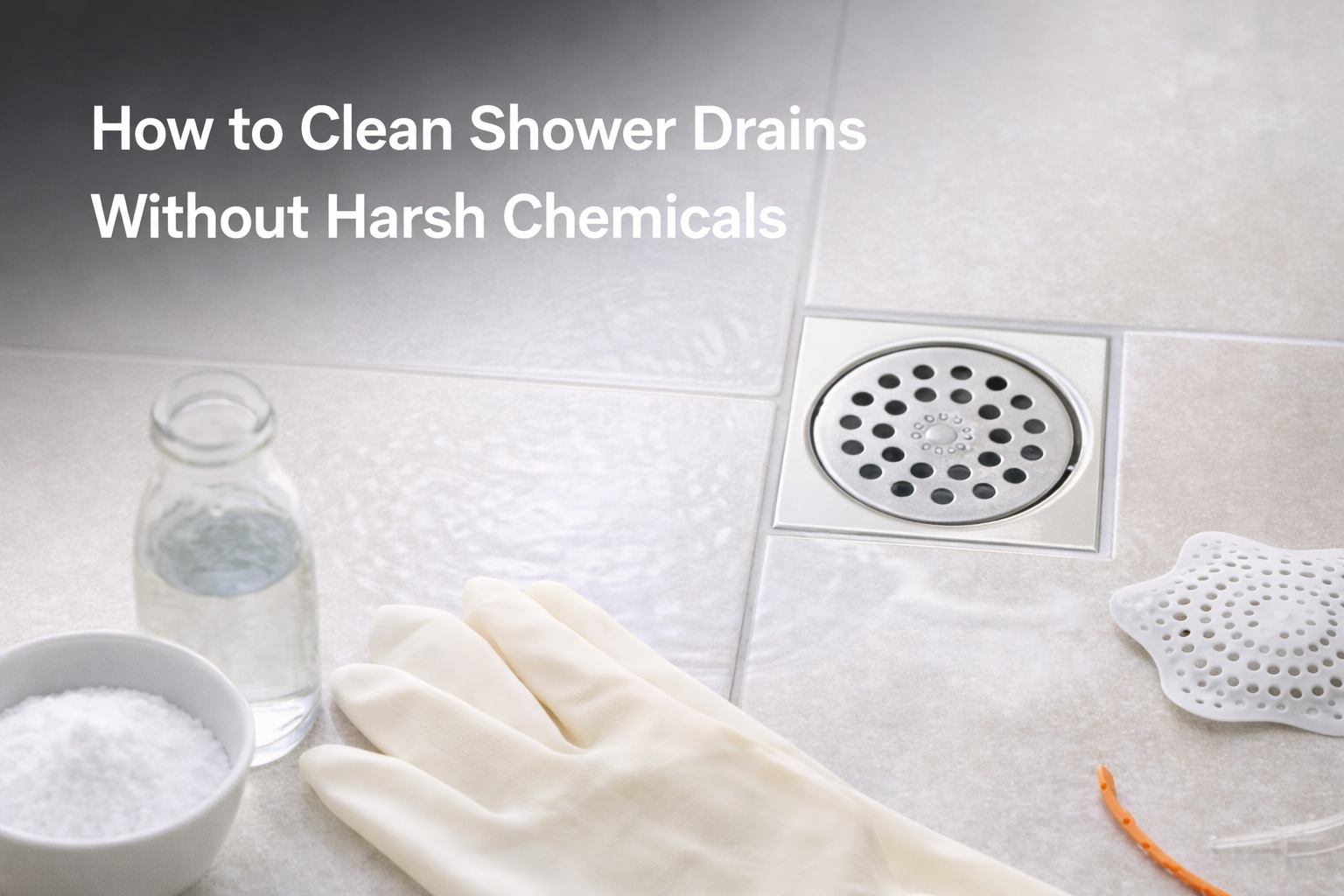 How to Clean Shower Drains Without Harsh Chemicals