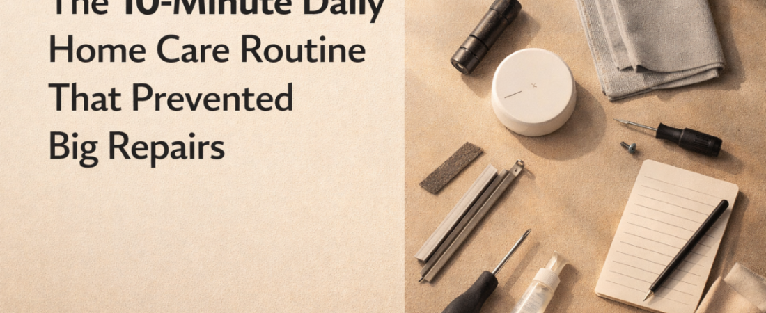 The 10-Minute Daily Home Care Routine That Prevented Big Repairs
