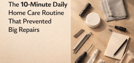 The 10-Minute Daily Home Care Routine That Prevented Big Repairs