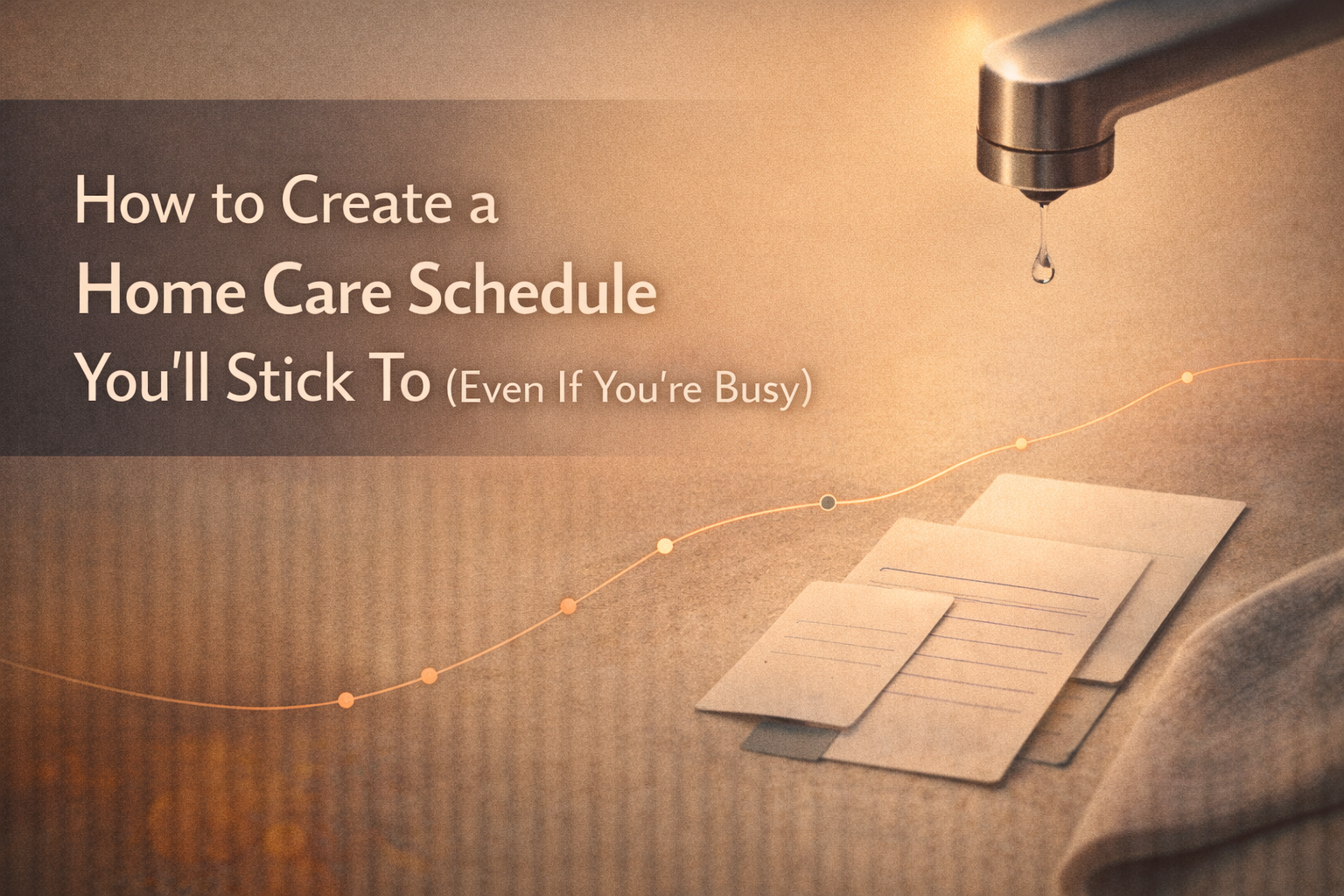 How to Create a Home Care Schedule You’ll Stick To (Even If You’re Busy)