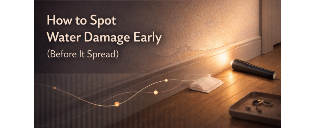 How to Spot Water Damage Early (Before It Spread)