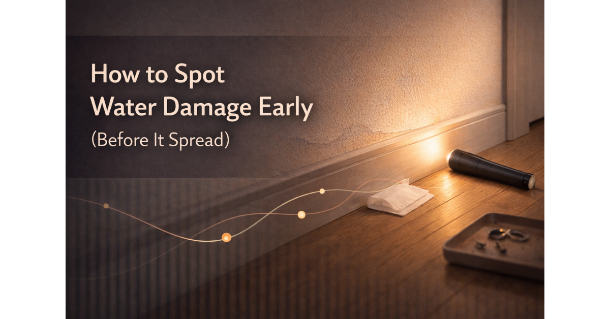 How to Spot Water Damage Early (Before It Spread)
