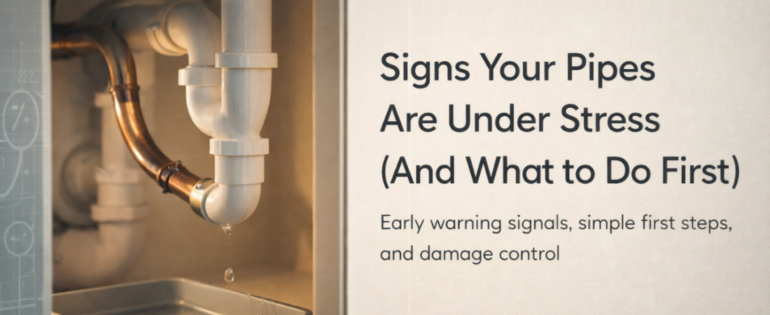 Signs Your Pipes Are Under Stress (And What to Do First)