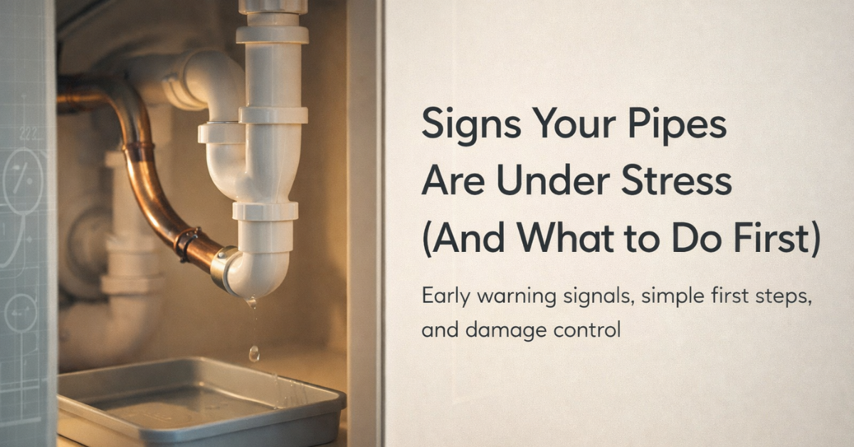 Signs Your Pipes Are Under Stress (And What to Do First)