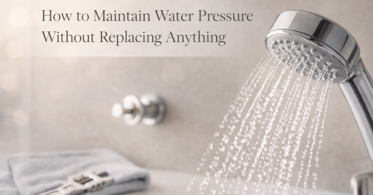 How to Maintain Water Pressure Without Replacing Anything