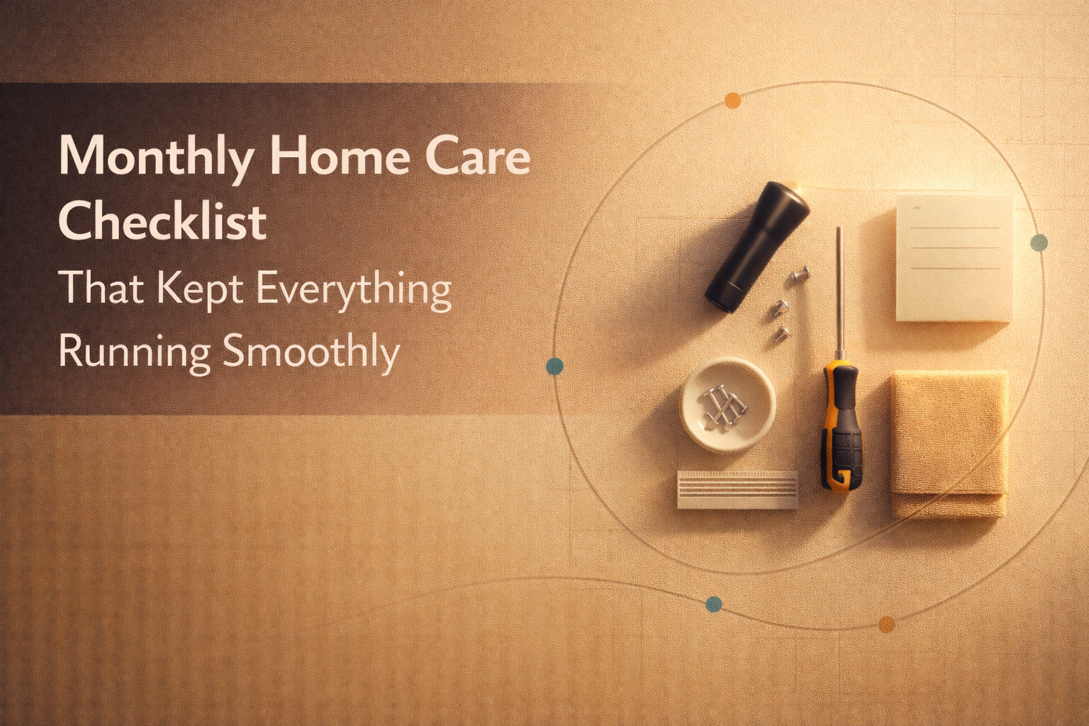 Monthly Home Care Checklist That Kept Everything Running Smoothly