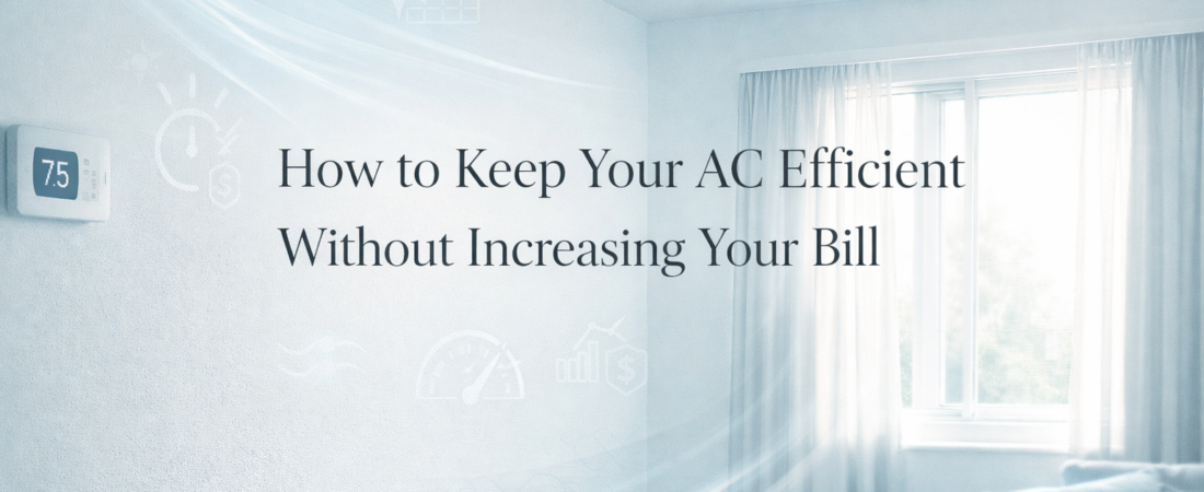 How to Keep Your AC Efficient Without Increasing Your Bill